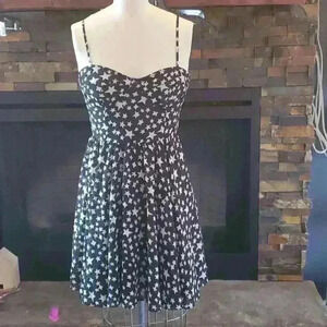 Star print bustier dress